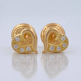 Topos Silueta Corazon 0.8gr / 5.99mm Oro Amarillo 18K &