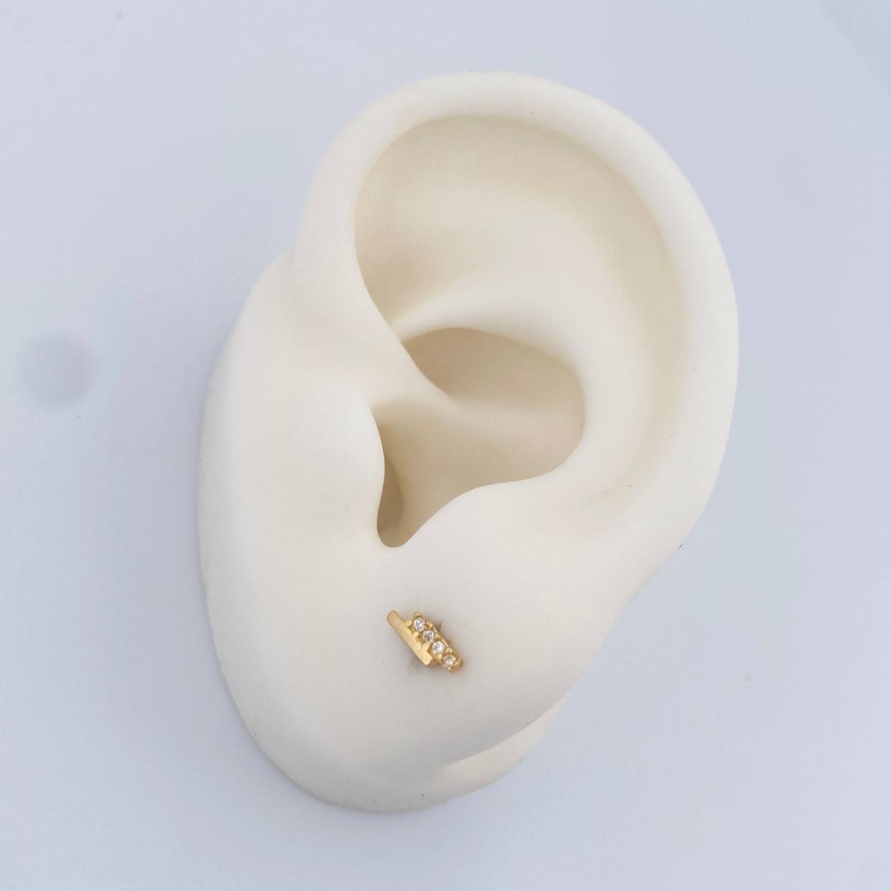 Topos Rayo 0.8gr / 2.55mm Oro Amarillo 18K &