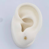 Topos Silueta Estrella 0.5gr / 3.58mm Oro Amarillo 18K &