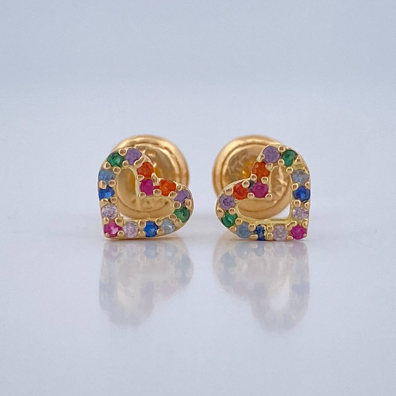 Topos Silueta Corazon 0.8gr / 5.65mm Oro Amarillo 18K &