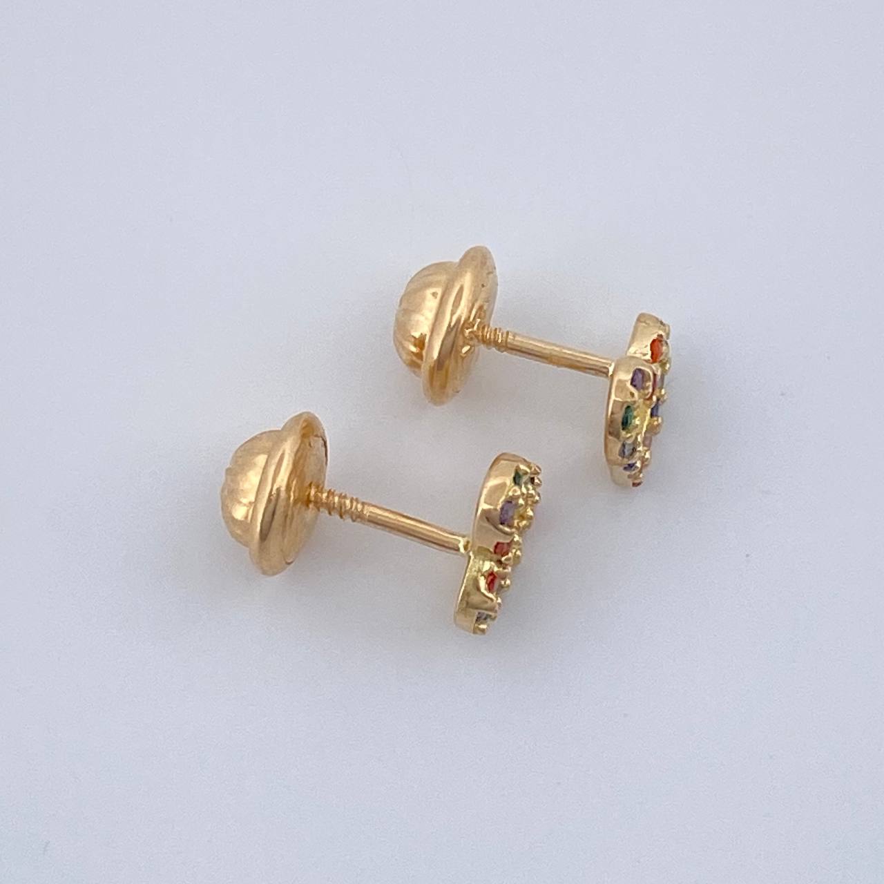 Topos Silueta Corazon 0.95gr / 8.22mm Oro Amarillo 18K &