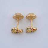 Topos Silueta Corazon 0.8gr / 5.65mm Oro Amarillo 18K &