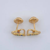 Topos Silueta Corazon 0.9gr / 8.22mm Oro Amarillo 18K &