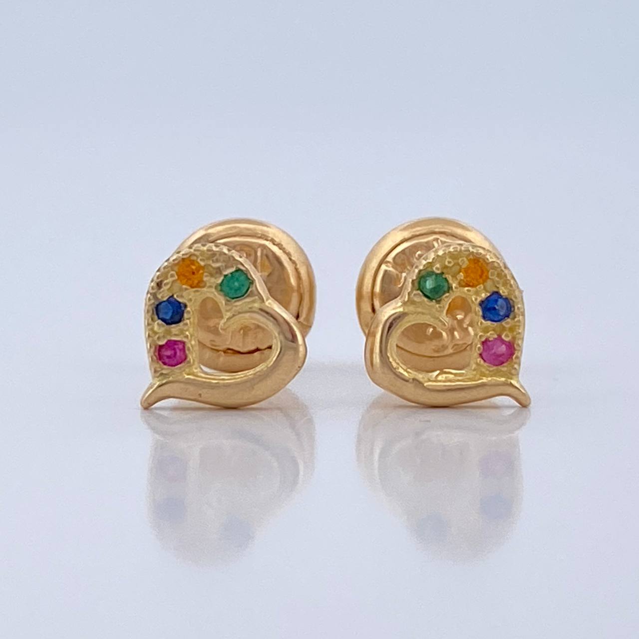 Topos Silueta Corazon 0.75gr / 5.95mm Oro Amarillo 18K &