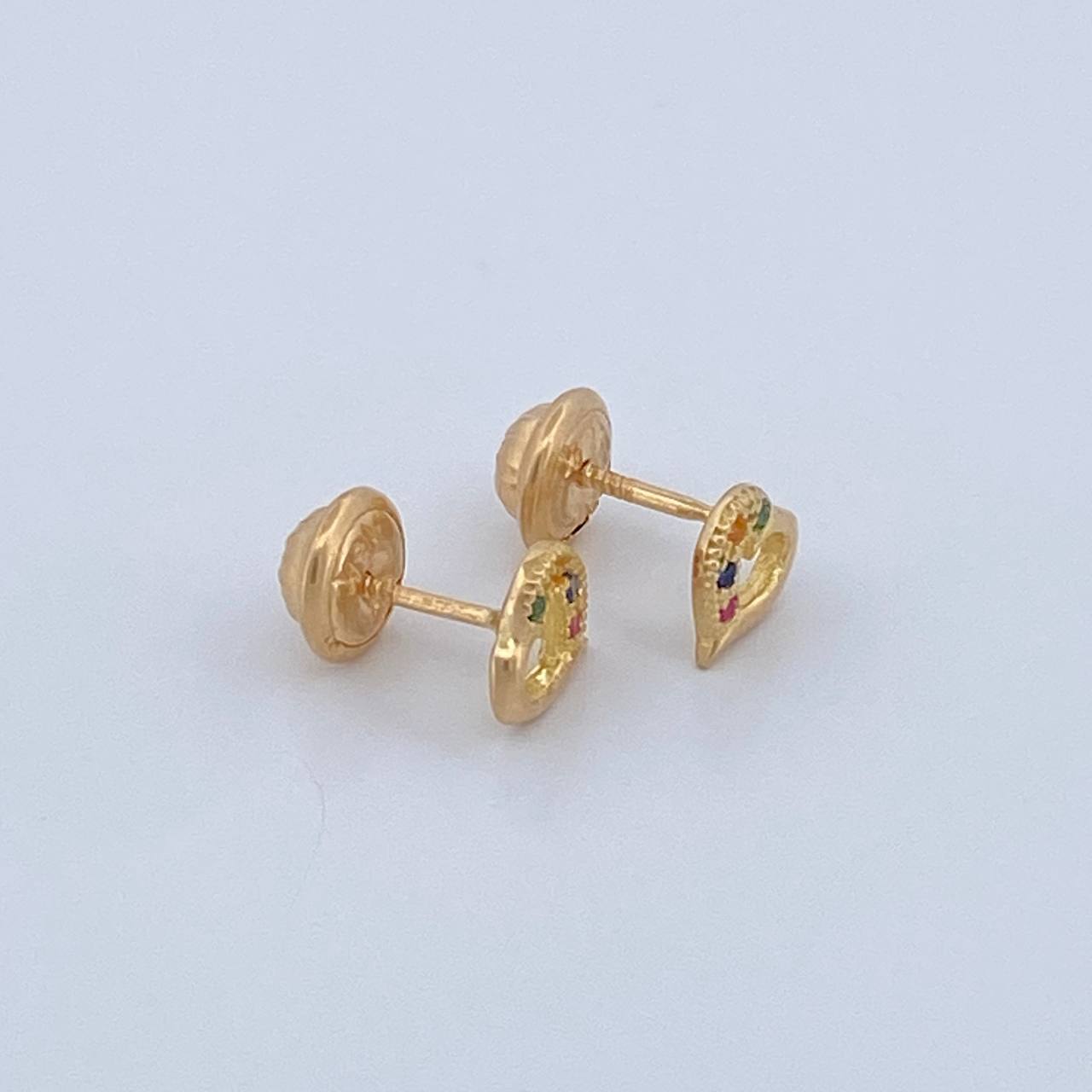 Topos Silueta Corazon 0.75gr / 5.95mm Oro Amarillo 18K &