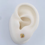 Topos Silueta Corazon 0.75gr / 5.95mm Oro Amarillo 18K &