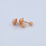 Topos Bola 0.45gr / 3mm Oro Rosa 18K &