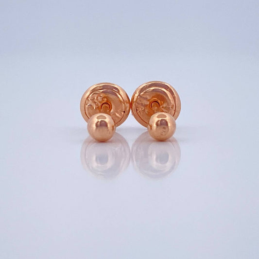 Topos Bola 0.45gr / 3mm Oro Rosa 18K &