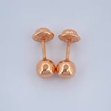 Topos Bola 0.6gr / 5mm Oro Rosa 18K &