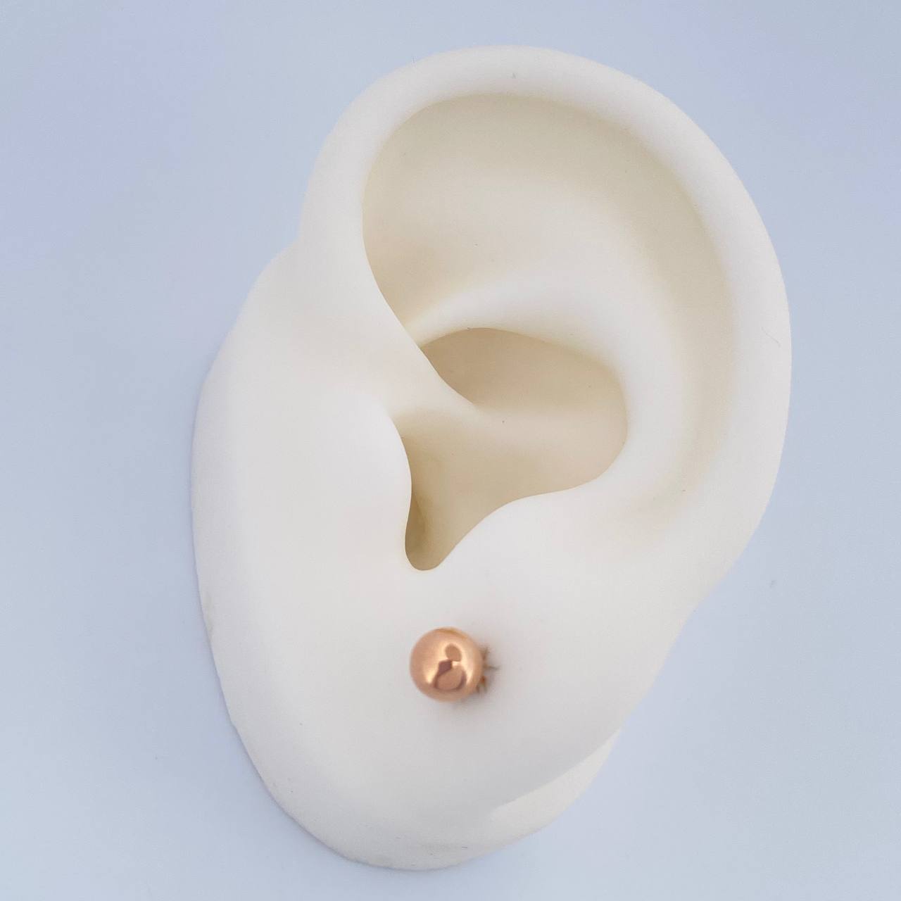 Topos Bola 0.6gr / 5mm Oro Rosa 18K &