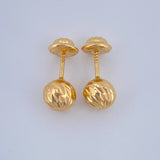 Topos Bola 0.65gr / 5mm Diamantadas Oro Amarillo 18K