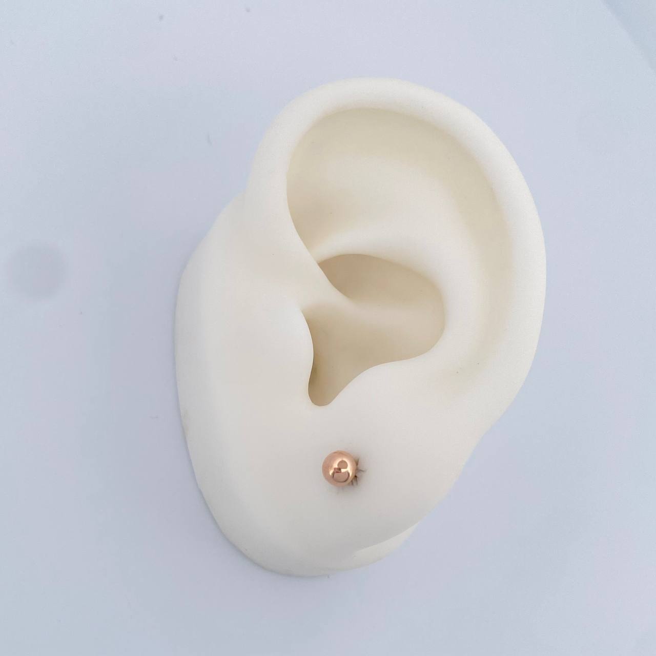 Topos Bola 0.5gr / 4mm Oro Rosa 18K &