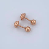 Topos Bola 0.5gr / 4mm Oro Rosa 18K &