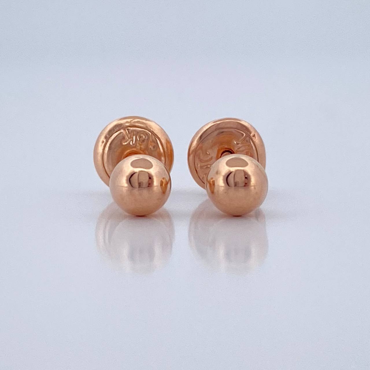 Topos Bola 0.5gr / 4mm Oro Rosa 18K &