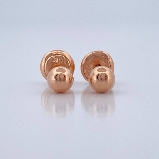 Topos Bola 0.5gr / 4mm Oro Rosa 18K &