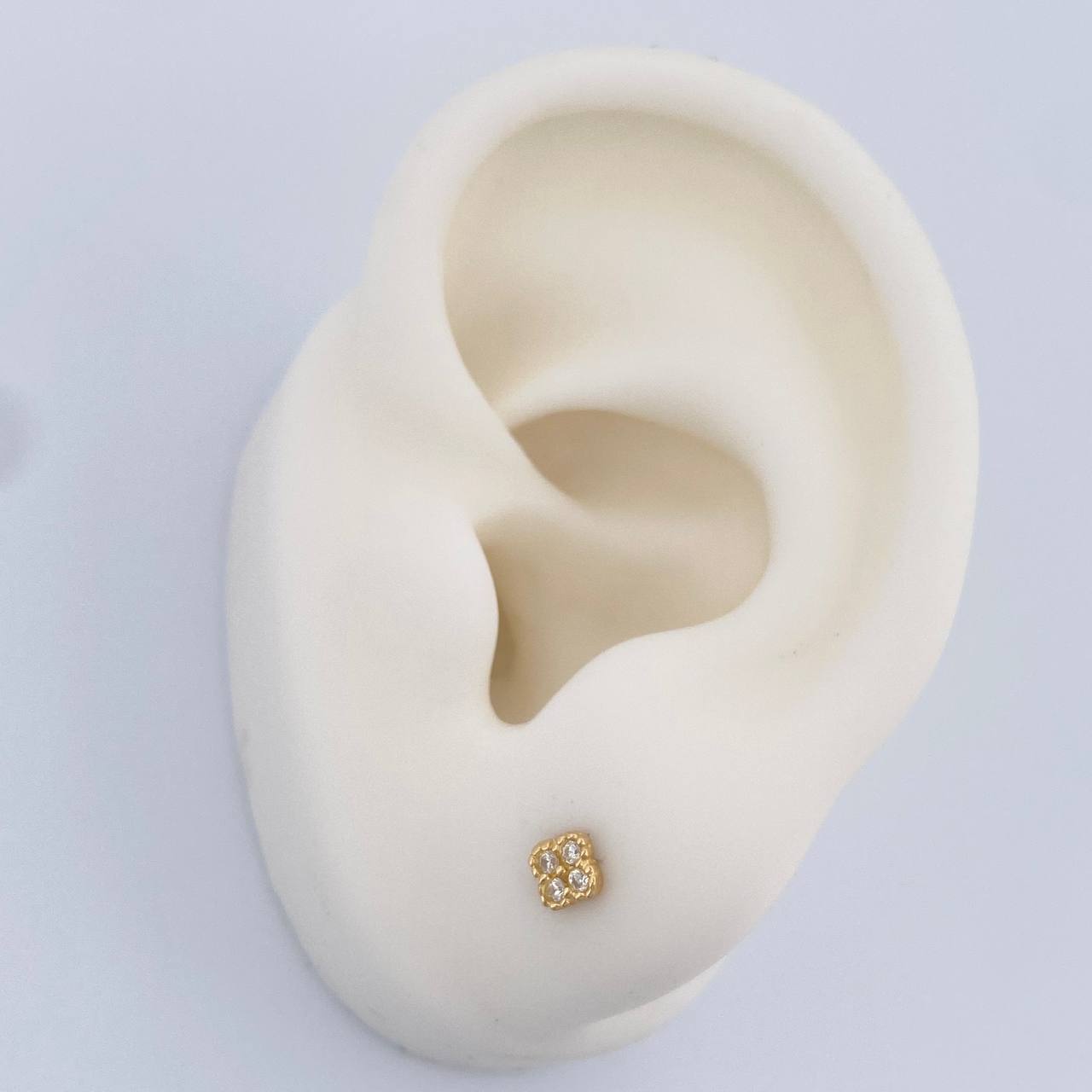 Topos Trebol 0.6gr / 3.77mm Oro Amarillo 18K &