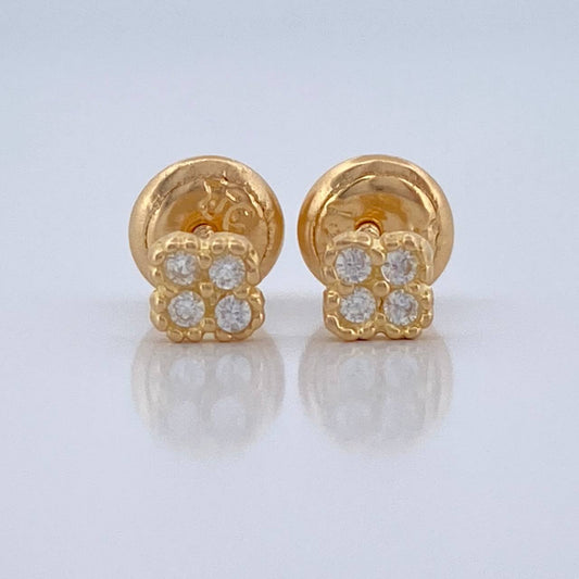 Topos Trebol 0.6gr / 3.77mm Oro Amarillo 18K &