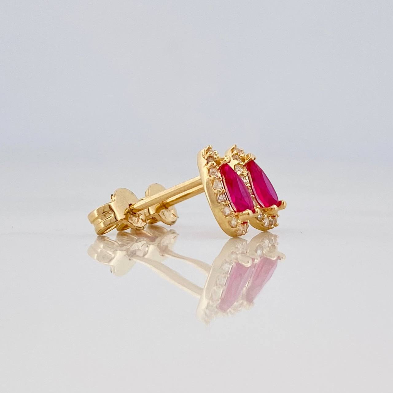 Topos Halo Gota 1.25g / 5.99mm Oro Amarillo 18K