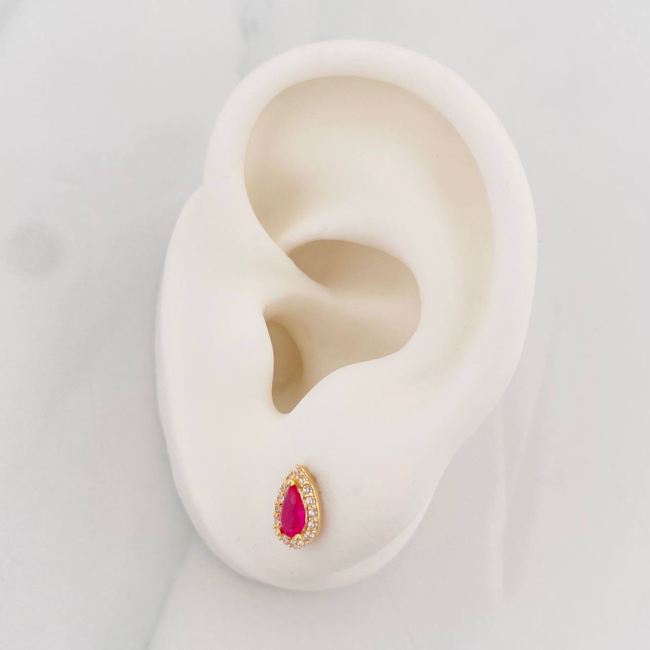 Topos Halo Gota 1.25g / 5.99mm Oro Amarillo 18K