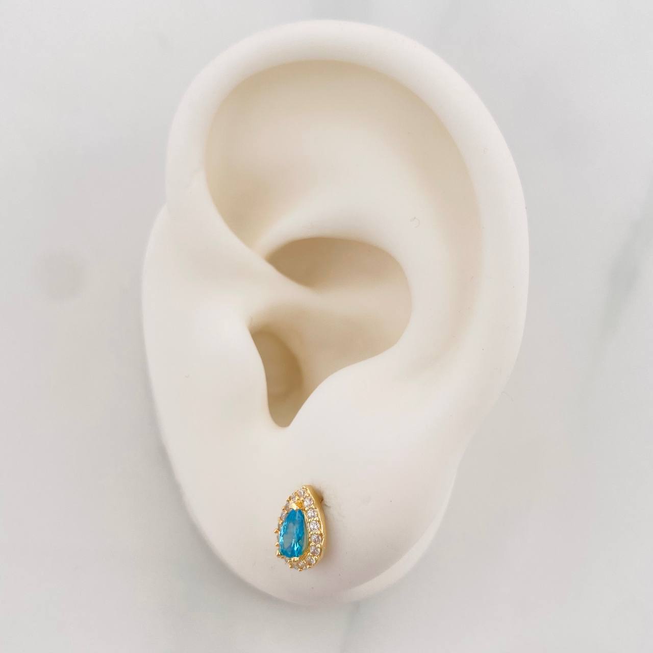 Topos Halo Gota 1.2g / 5.93mm Oro Amarillo 18K