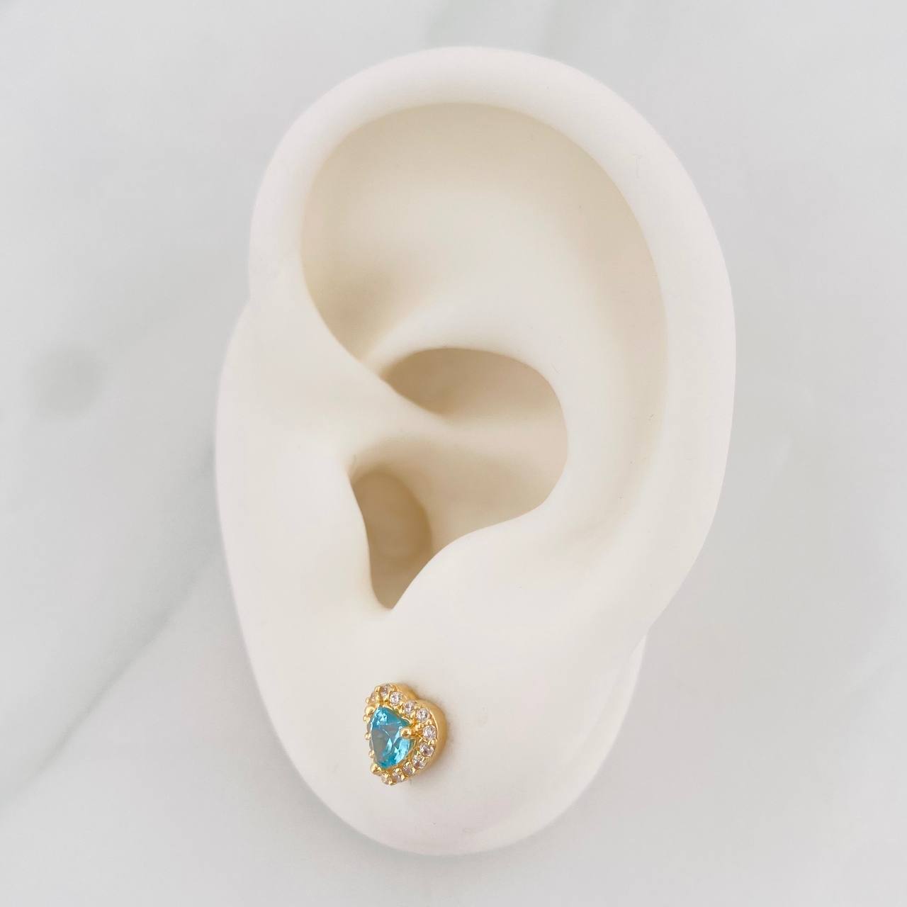 Topos Halo Corazon 1.65g / 6.78mm Oro Amarillo 18K