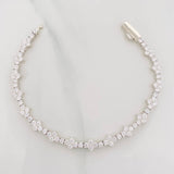 Pulso Flores 10.55 g / 19 cm / 6.6 mm Plata 925