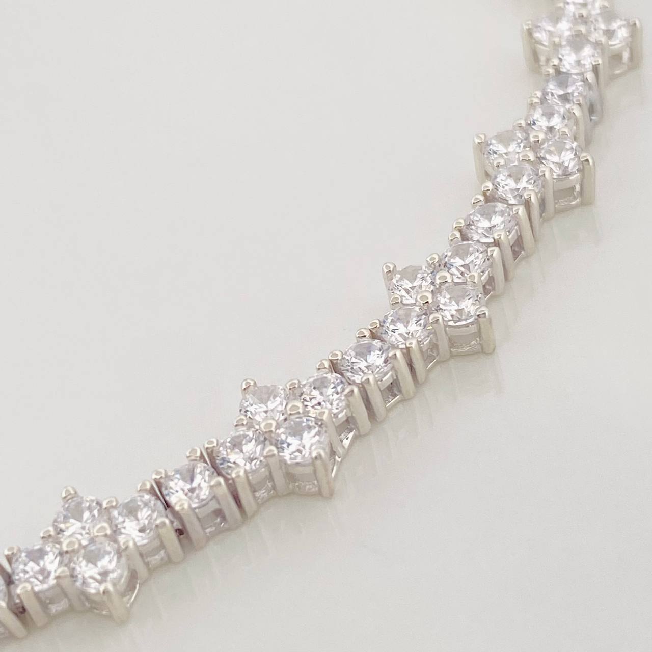 Pulso Flores 10.4 g / 19 cm / 6.33 mm Plata 925