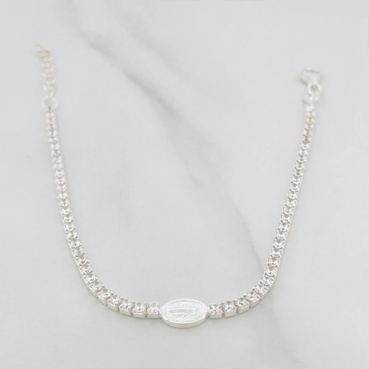 Pulso Virgen Milagrosa 3.7 g / 19.05 cm / 2.1 mm Plata 925