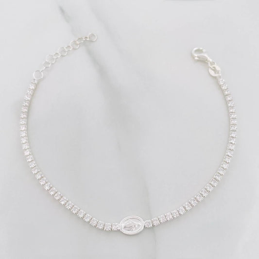 Pulso Virgen Milagrosa 3.7 g / 19.05 cm / 2.1 mm Plata 925