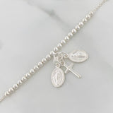 Pulso Virgen Milagrosa 5.1 g / 21.05 cm / 2.9 mm Plata 925