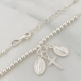 Pulso Virgen Milagrosa 5.1 g / 21.05 cm / 2.9 mm Plata 925
