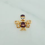 Herraje Pato Bolsas Dinero 1.5gr / 1.6cm / Tres Oros 18K %