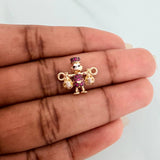Herraje Pato Bolsas Dinero 1.5gr / 1.6cm / Tres Oros 18K %