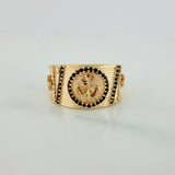 Anillo Sello Ancla 8.2gr / T9 1/4 / Oro Amarillo 18K $