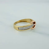 Anillo Correa 2.2gr / T6 3/4 / Tres Oros 18K $