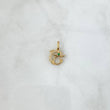 Dije Delfin 1gr / 2cm / Circones blanco y verde Oro Amarillo 18K ©