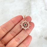 Dije Timon 2.6gr / 3cm / Circones Blancos -verde Oro Rosa 18K ©