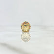 Herraje Indio 2.45gr / 1.2cm / Circones Multicolor Oro Amarillo 18K *