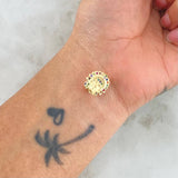 Herraje Indio 2.3gr / 1.2cm / Circones Multicolor Oro Amarillo 18K *