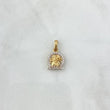 Dije Signo Acuario 1.5gr / 2cm / Circones Blancos Oro Amarillo 18K (Oferta) ©