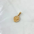 Dije Signo Leo 1.5gr / 2cm / Circones Blancos Oro Amarillo 18K (Oferta) ©