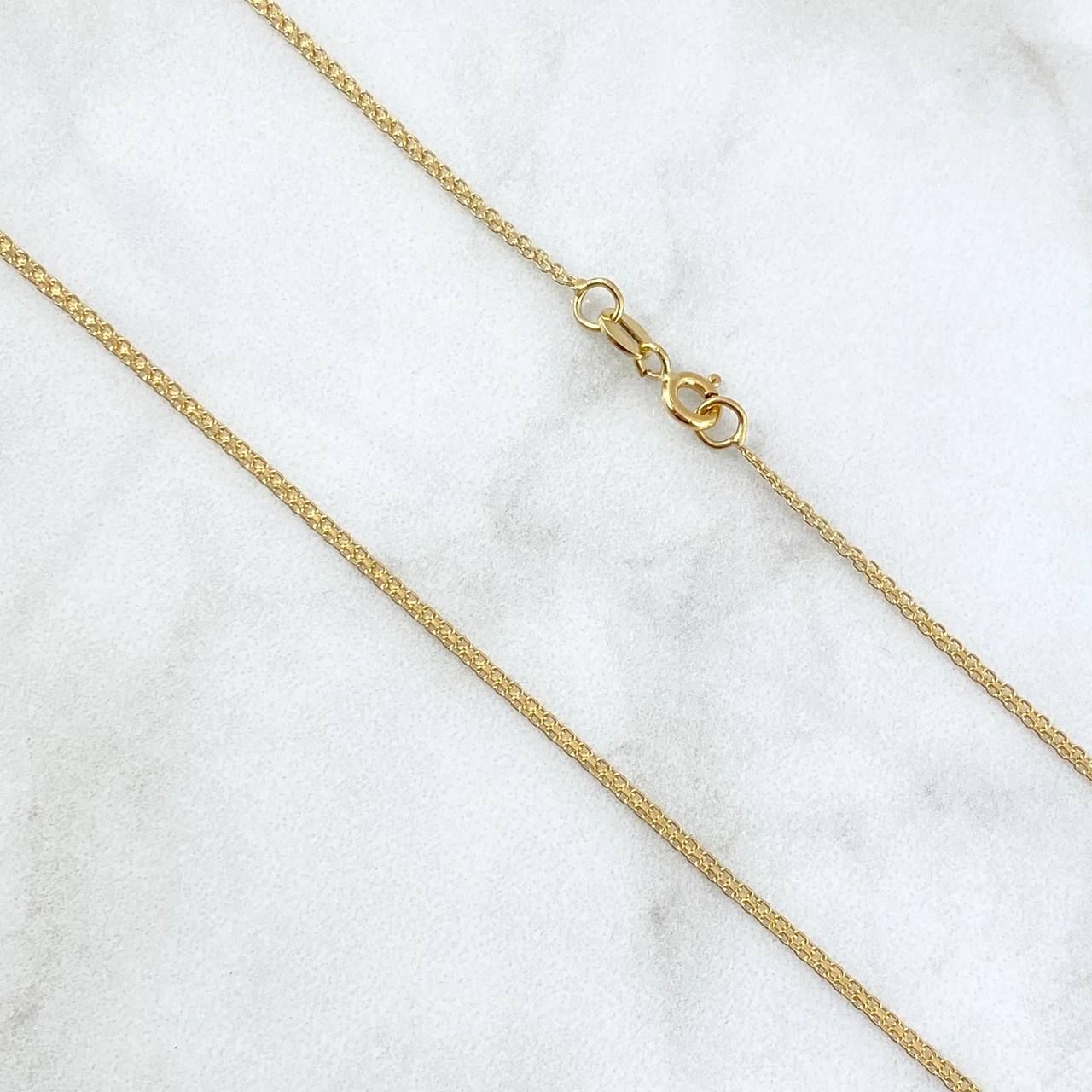 Cadena China 2.25gr / 40cm / 1.5mm Oro Amarillo +1 *