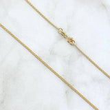 Cadena China 2.25gr / 40cm / 1.5mm Oro Amarillo +1 *