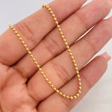 Cadena Militar 10.3g / 60cm / 2mm Oro Amarillo 18K