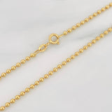 Cadena Militar 10.3g / 60cm / 2mm Oro Amarillo 18K