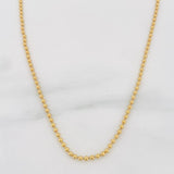 Cadena Militar 10.3g / 60cm / 2mm Oro Amarillo 18K