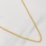 Cadena Militar 10.3g / 60cm / 2mm Oro Amarillo 18K