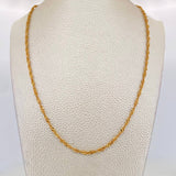 Cadena Singapur 7.05g / 60cm / 2.35mm Oro Amarillo 18K