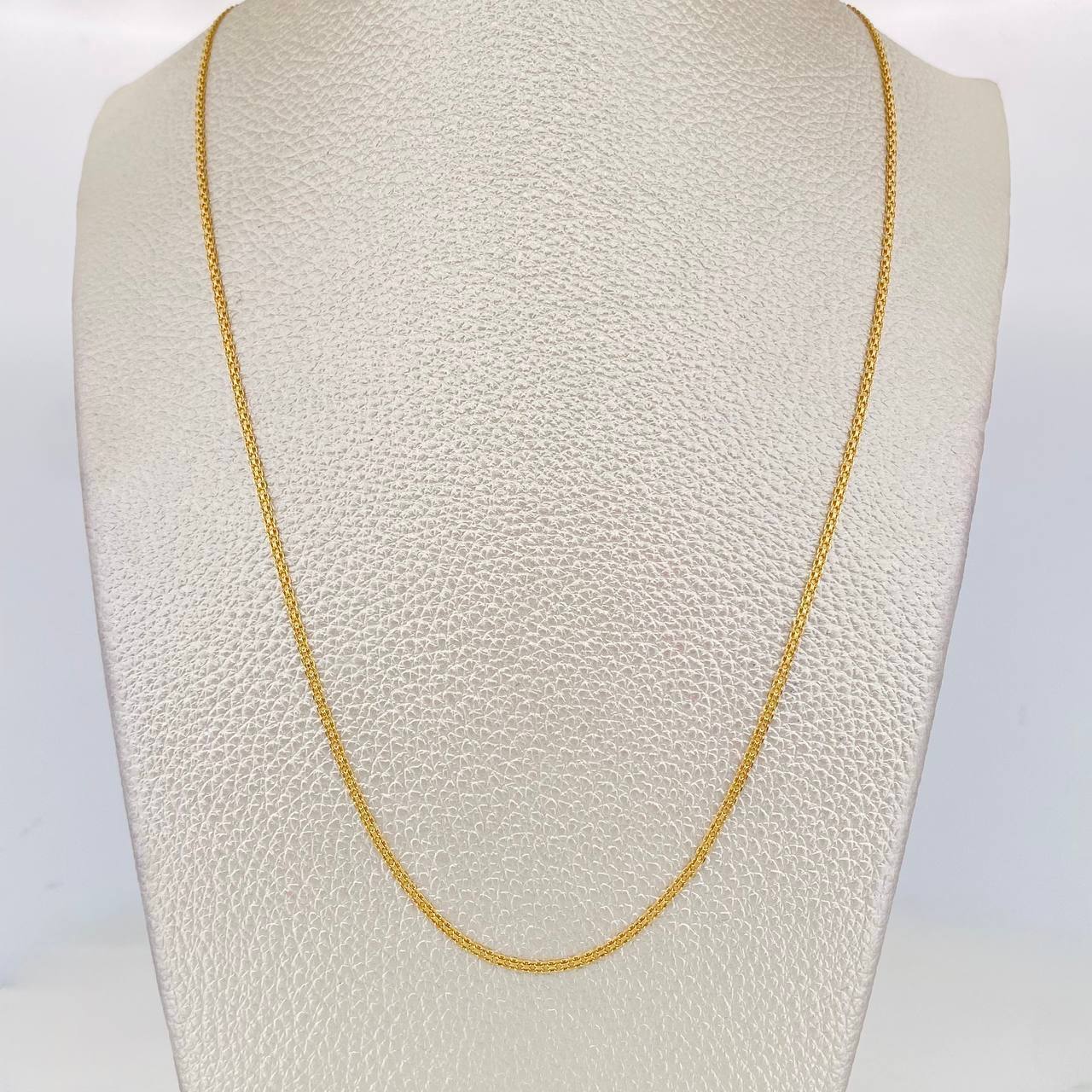 Cadena China 3.45g / 60cm / 1.42mm Oro Amarillo 18K