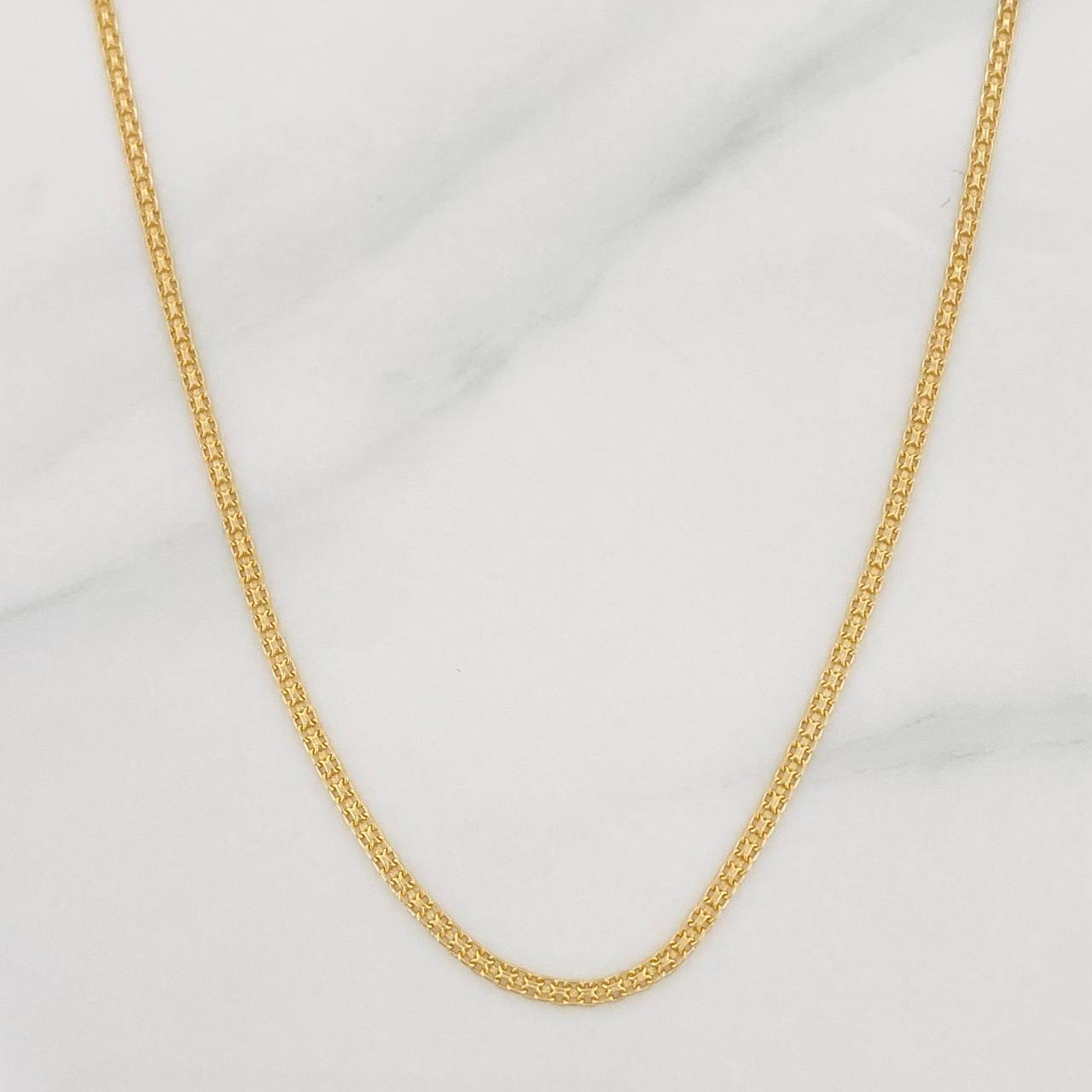 Cadena China 3.45g / 60cm / 1.42mm Oro Amarillo 18K